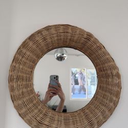 Rattan Mirror