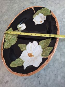 Oval large ceramic platter