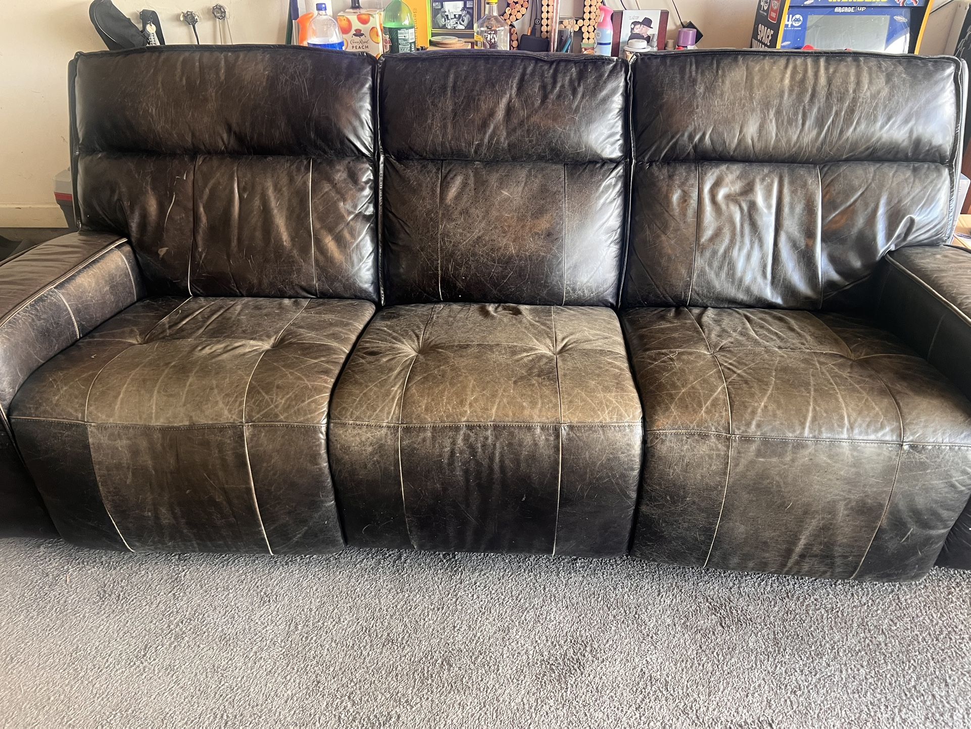 Black Leather Couch