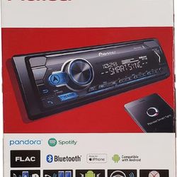 Pioneer MVH-S310BT Single Din Built-In Bluetooth, MIXTRAX, USB, Auxiliary, Pandora, Spotify, iPhone, Android and Smart Sync App Compatibility Car Digi