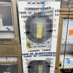 Brand new Electrolux 4.4 cu. ft. Stacked Washer and 8.0 cu. ft. Gas Dryer Laundry Tower in White with LuxCare Wash, Energy Star