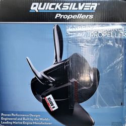 Quicksilver Black Diamond Propeller Black Finish, 15 dia x 19 pitch, R


