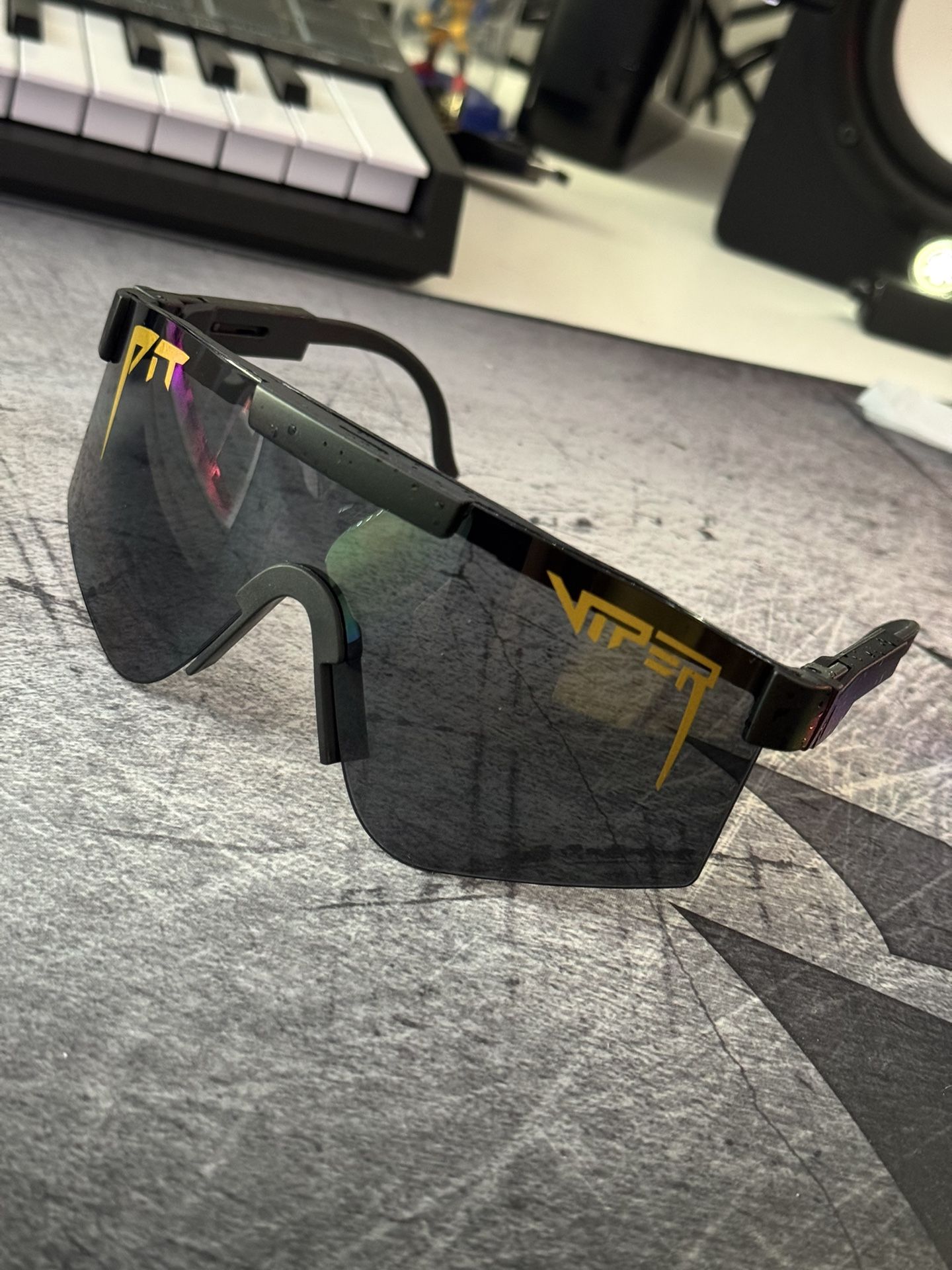 Pit Viper The Executive Sunglasses Black Gold