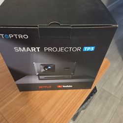 Smart Projector Bundled with Google TV Stick & 4K Support] with WiFi and Bluetooth, Portable Mini M