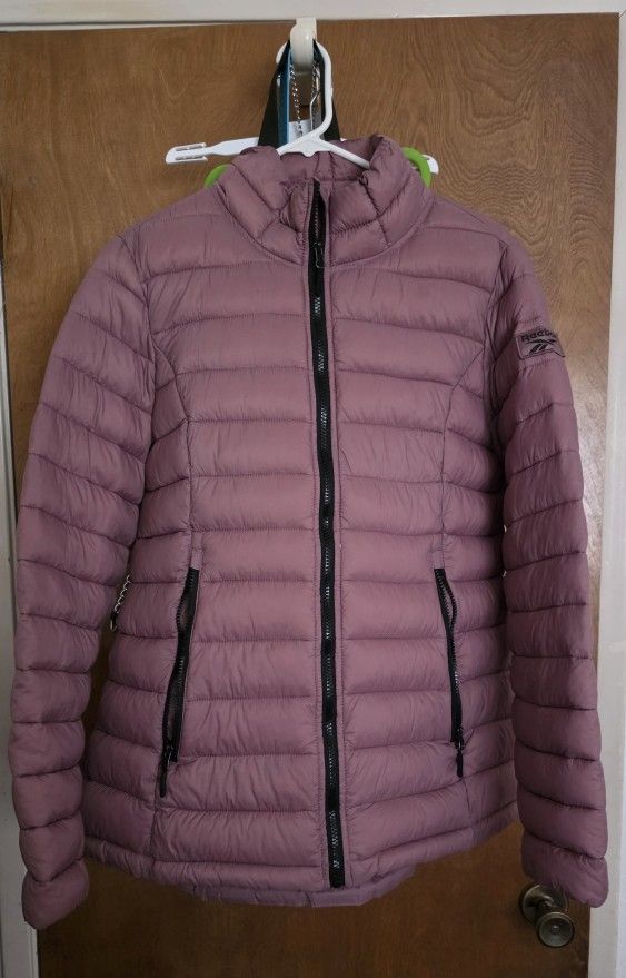 Reebok Women's Puffer Jacket L Dusty Rose