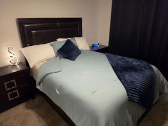 Moving sale.. all must go.. queen size bed.. dresser, night stand, sect couch, entertainment center with two towers