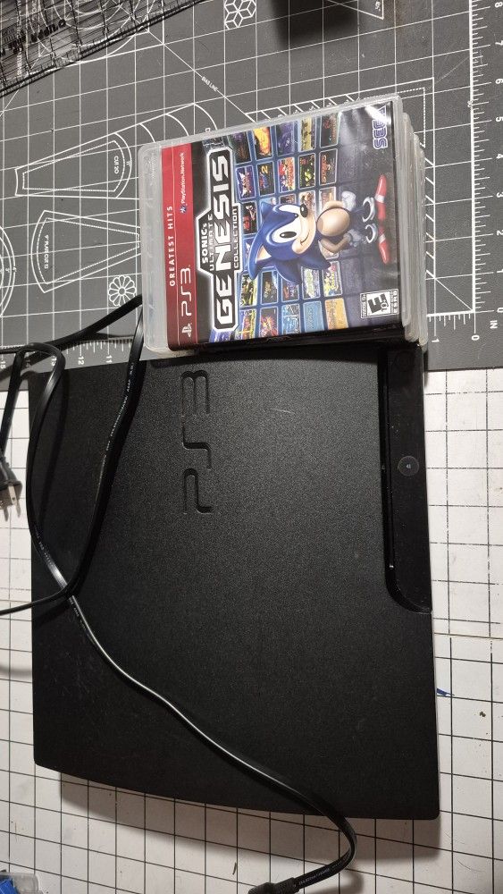 PS3 Slim With 5 Games