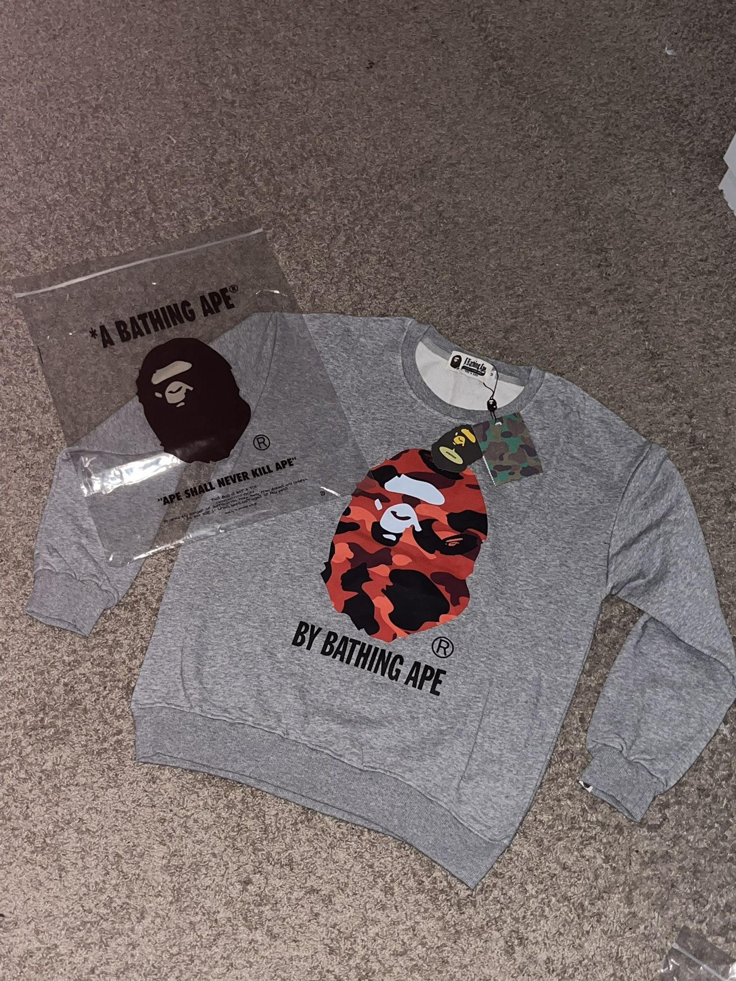 Bape Crew Neck Sweaters