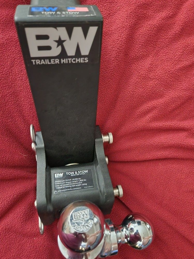 B and W Tow And STOW Trailer Hitch Ball Mount 