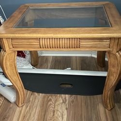 Solid wood and or side table or nightstand and 24 x 30 x 24