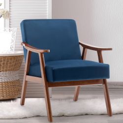 Homy Casa Mid Century Modern Accent Chair 26" W for Living Room Seating Open Box