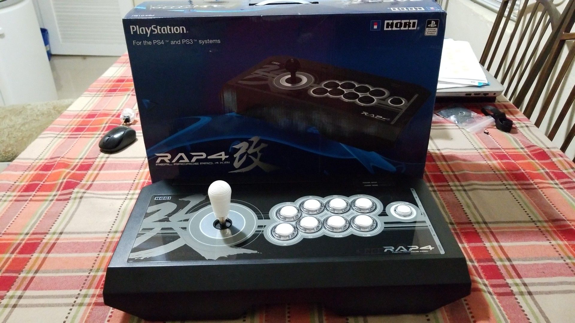 Hori Real Arcade Pro 4 RAP4 Arcade Fight Stick with Seimitsu Buttons Crown Korean Lever