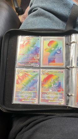 Pokémon Card Binder Lot - Gold, Rainbow, VSTAR, VMAX Cards