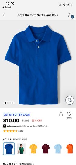 royal blue polo