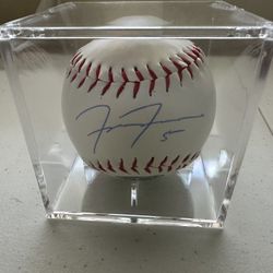 FREDDIE FREEMAN SIGNED BASEBALL IN CUBE AUTOGRAPHED W/COA (Dodgers, Braves) 676B
