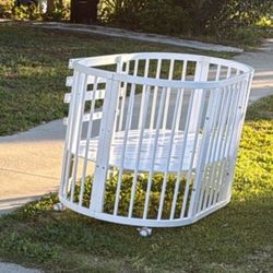 Orville wooden baby crib