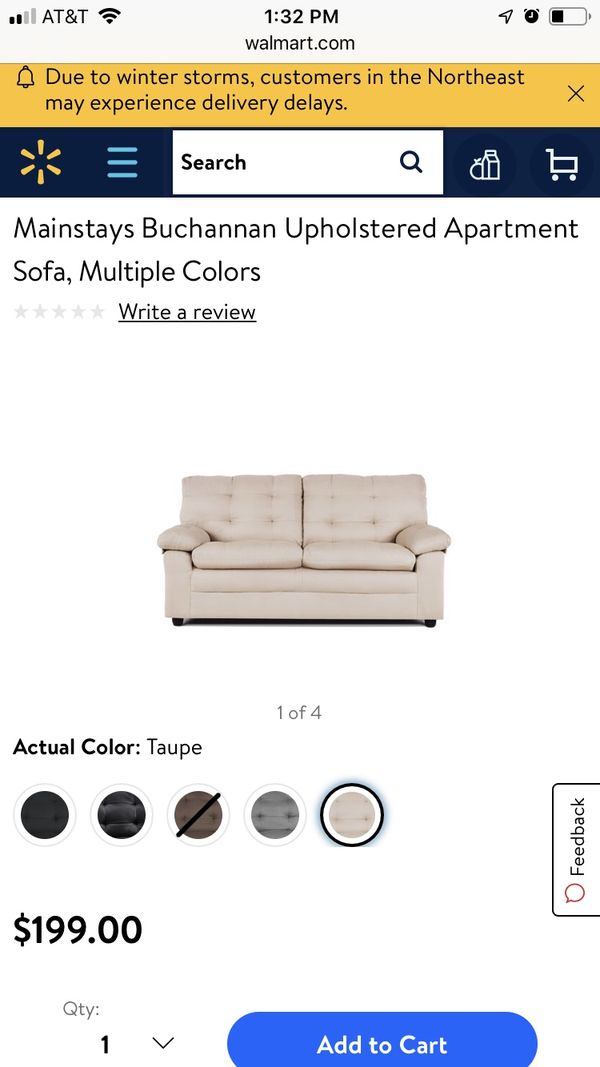 Mainstays Buchanan Sofa Taupe For Sale In Phoenix Az Offerup Mainstays Buchanan Sofa Taupe For Sale In Phoenix Az Offerup