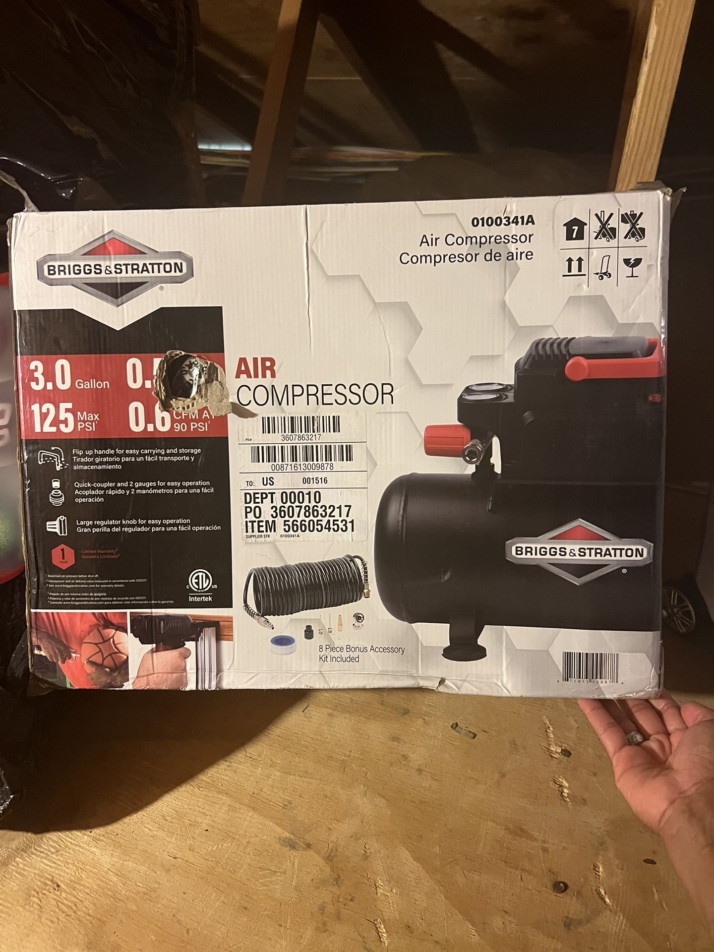 Briggs & Stratton 3-Gallon Air Compressor