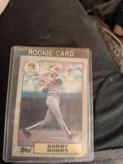 Barry Bonds Rookie Card