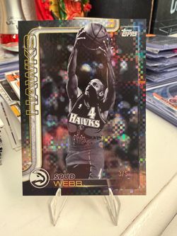 2025-26 Topps - Spud Webb /5 #266 Target Exclusive Blackout Jersey Match