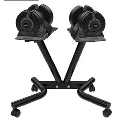 Adjustable Dumbbell Stand Fitness Dial Dumbbell Rack with Adjustable Belt for Home Gym Set