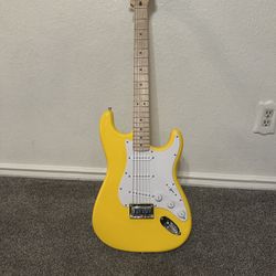 Limited Edition Yellow Squier Sonic Stratocaster 