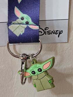 Grogu Baby Yoda Madalorian Lanyard Keychain by DISNEY
