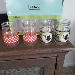 Farmhouse Style Jar Glasses, New