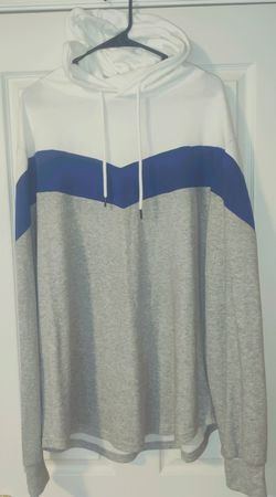 Triple Stack Wht/Blu/Gry Hoodie