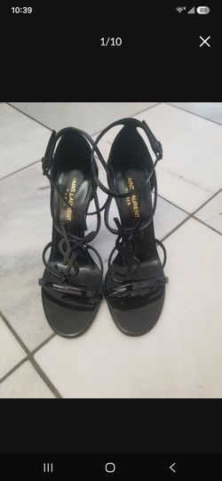Ysl saint laurent Cassandra logo sandals
