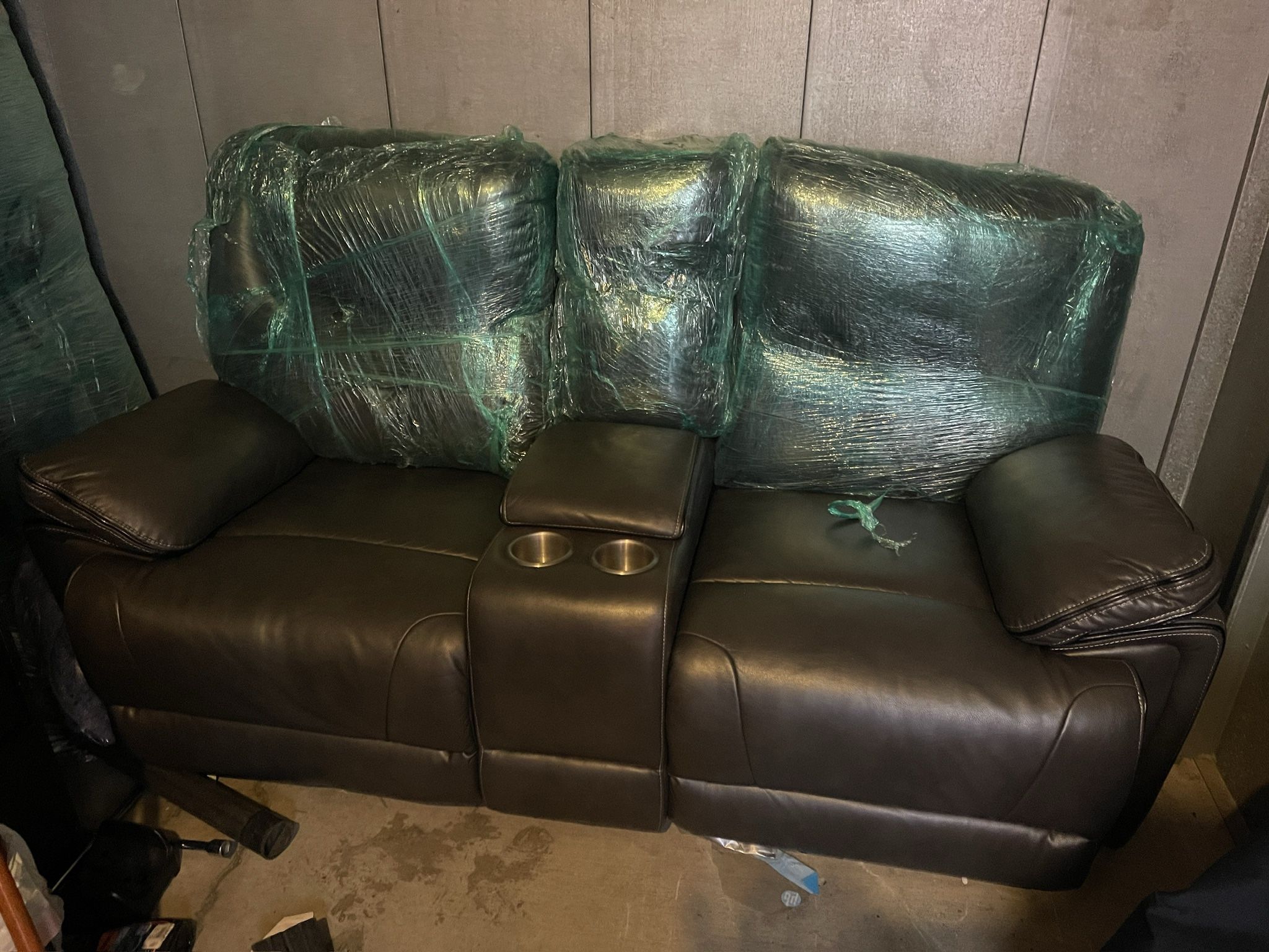 Leather Couch, And Loveseat