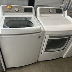 LG Top Load Washer And Gas Dryer