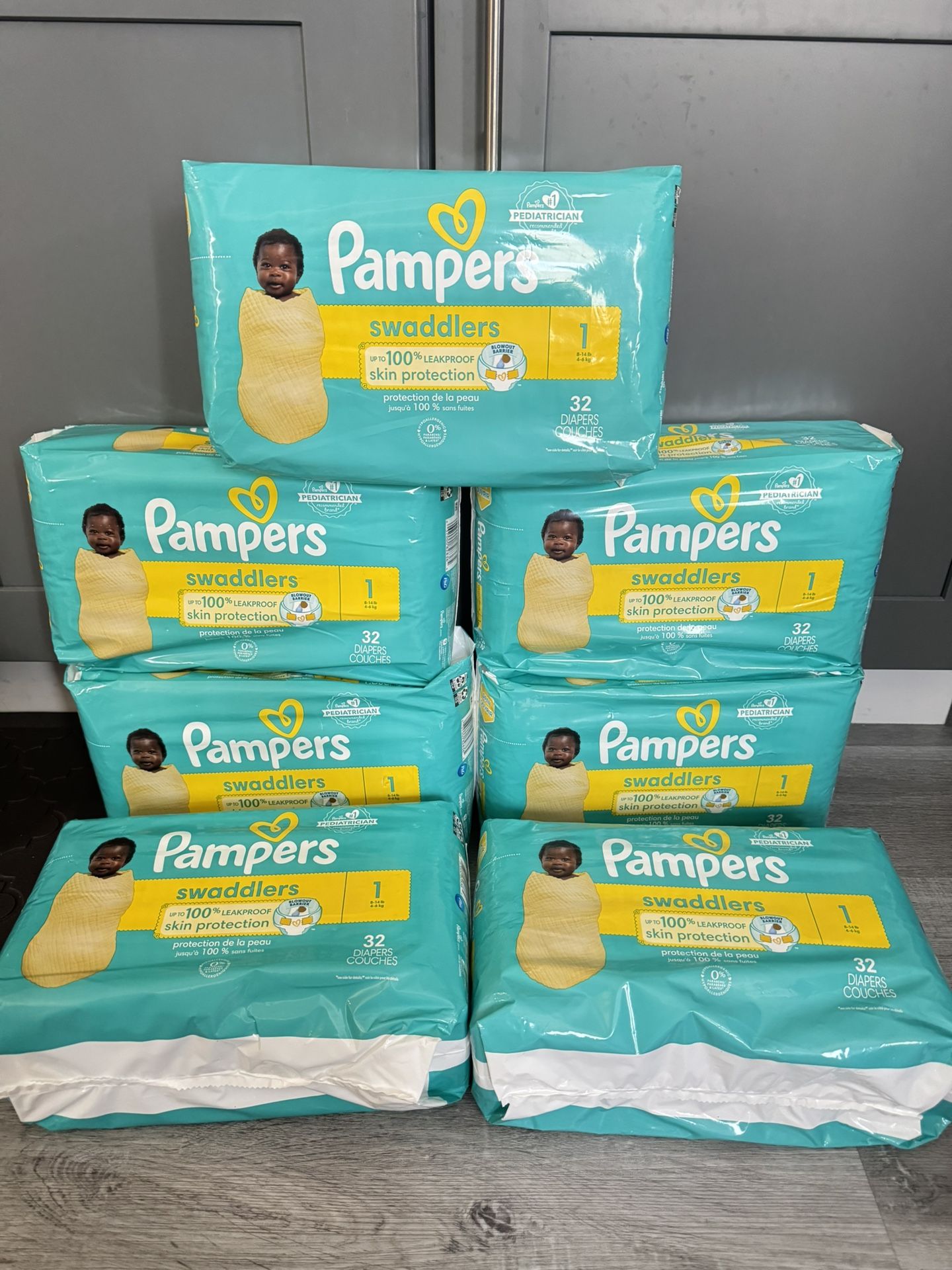 Pampers Swaddlers Size 1 (32 Count)