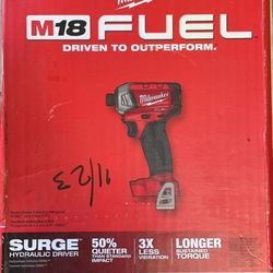 MILWAUKEE M18 FUEL SURGE 18-Volt Lithium-Ion Brushless Cordless 1/4 in. Hex Impact Driver (Tool-Only)