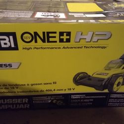 ONE+ HP 18V Brushless 16 in. Cordless Battery Walk Behind Push Lawn Mower with (2) 4.0 Ah Batteries and (1) Charger

