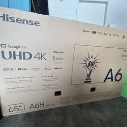 Hisense 4k 65” Smart Tv
