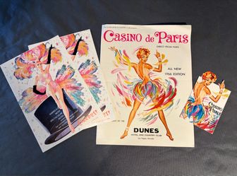 Vintage Las Vegas 1966 Show Programs from The Dunes & The Stardust Hotel