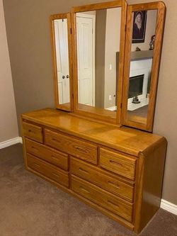 Solid Oak bedroom set
