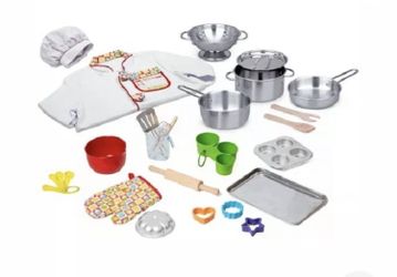 Melissa & Doug 31-pc. What's Cooking Deluxe Playset HUGE BOX OF FUN!