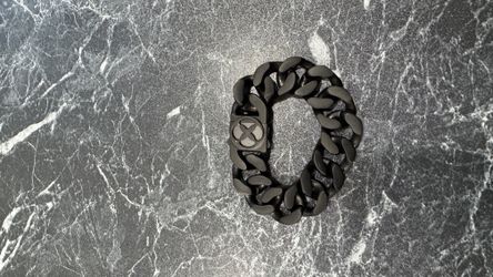 Vitaly Matte Black Cuban Link Bracelet – 8 Inch Heavy Stainless Steel