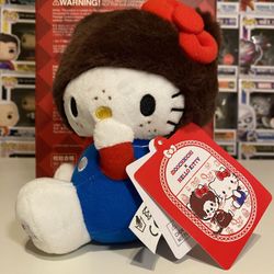 Sanrio Hello Kitty X Monchhichi Overalls Plushie