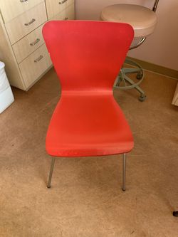 Two red chairs $20 each