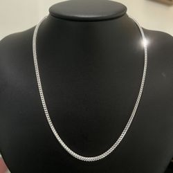 18K White Gold Chain - 18 in.