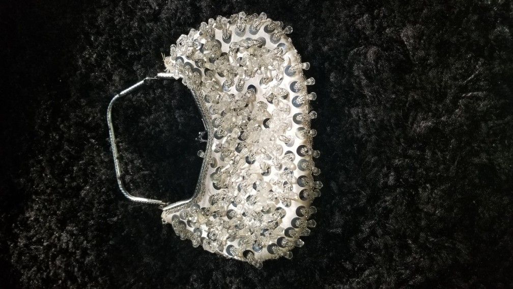 Vintage Beaded Purse Clutch Bag