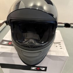 Barley Used - Z1R Solaris Helmet - Matte grey Size large 