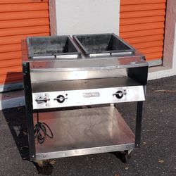 Dual Well Restaurant Warmer Table