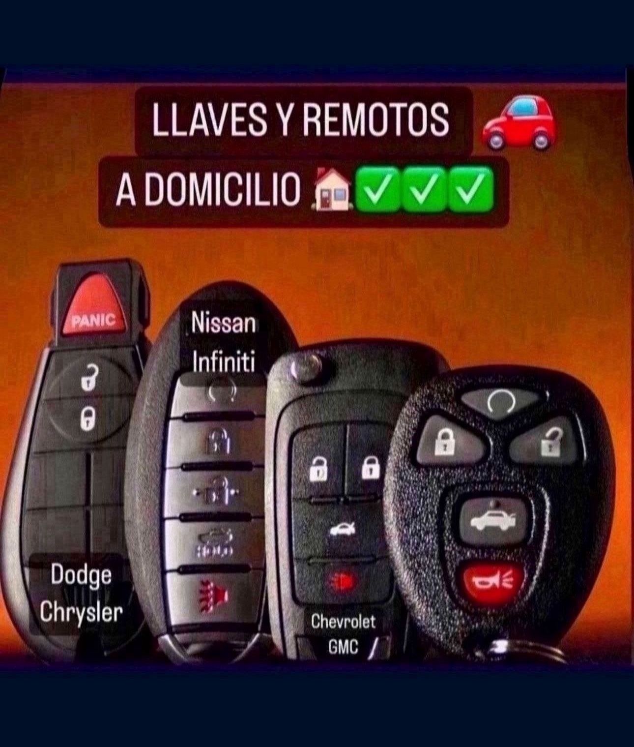 Llaves Para Carros Car Keys and fobs