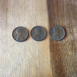 1918, 1918-d. and 1918-s Wheat Pennie’s 