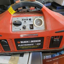 black decker electromate 400. Portable power, jump starter,  compressor.