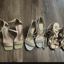 3 Pair Of Shoes $12  (all For $12)